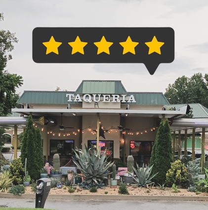 5-star review of Takitos taco-shaped fortune cookie